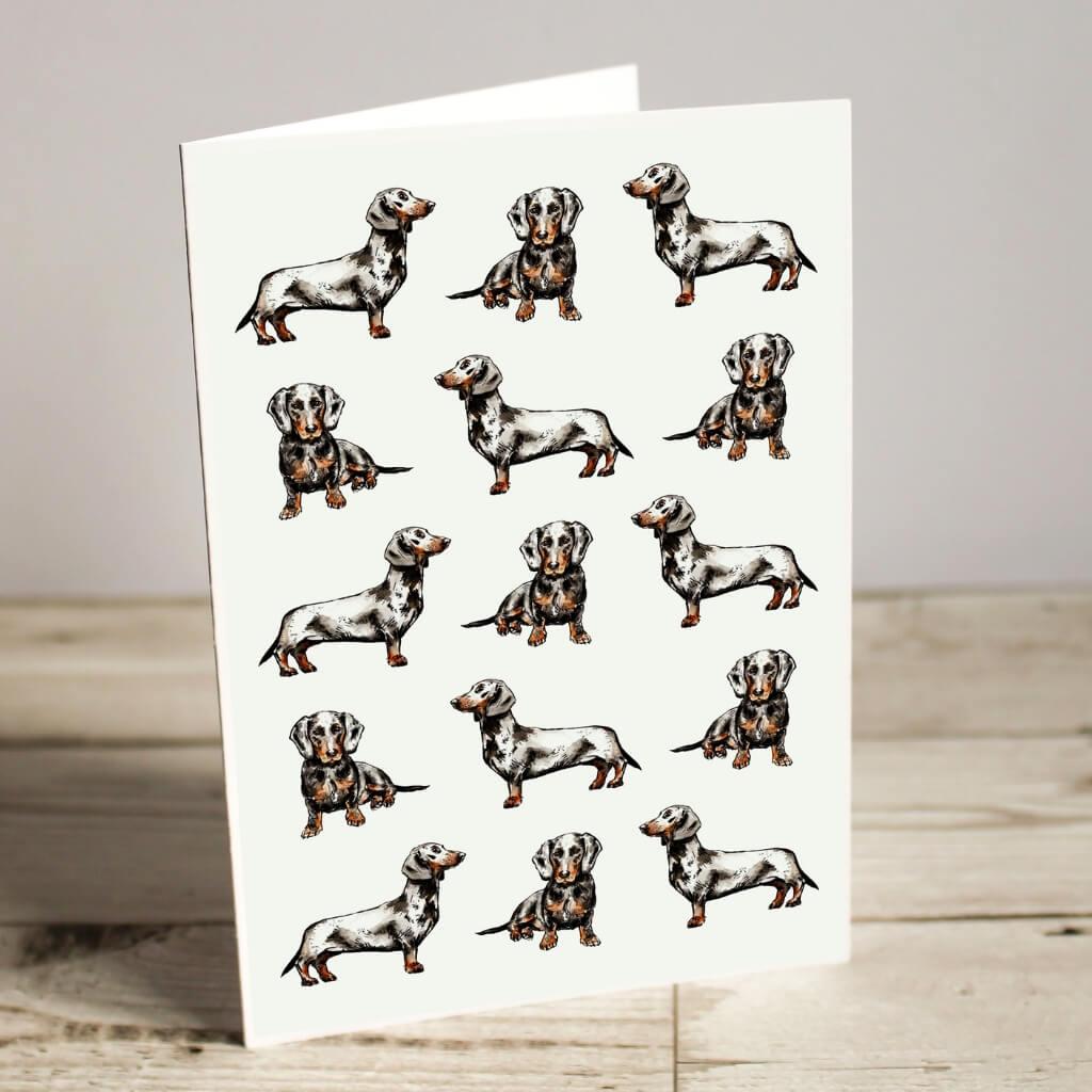 Dachshund Dog Greeting Thank You Birthday Card