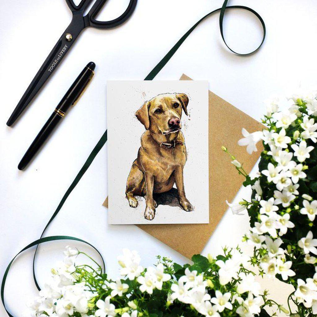 Daisy The Labrador Dog Greetings Card For All Occasions-Gifts Made Easy