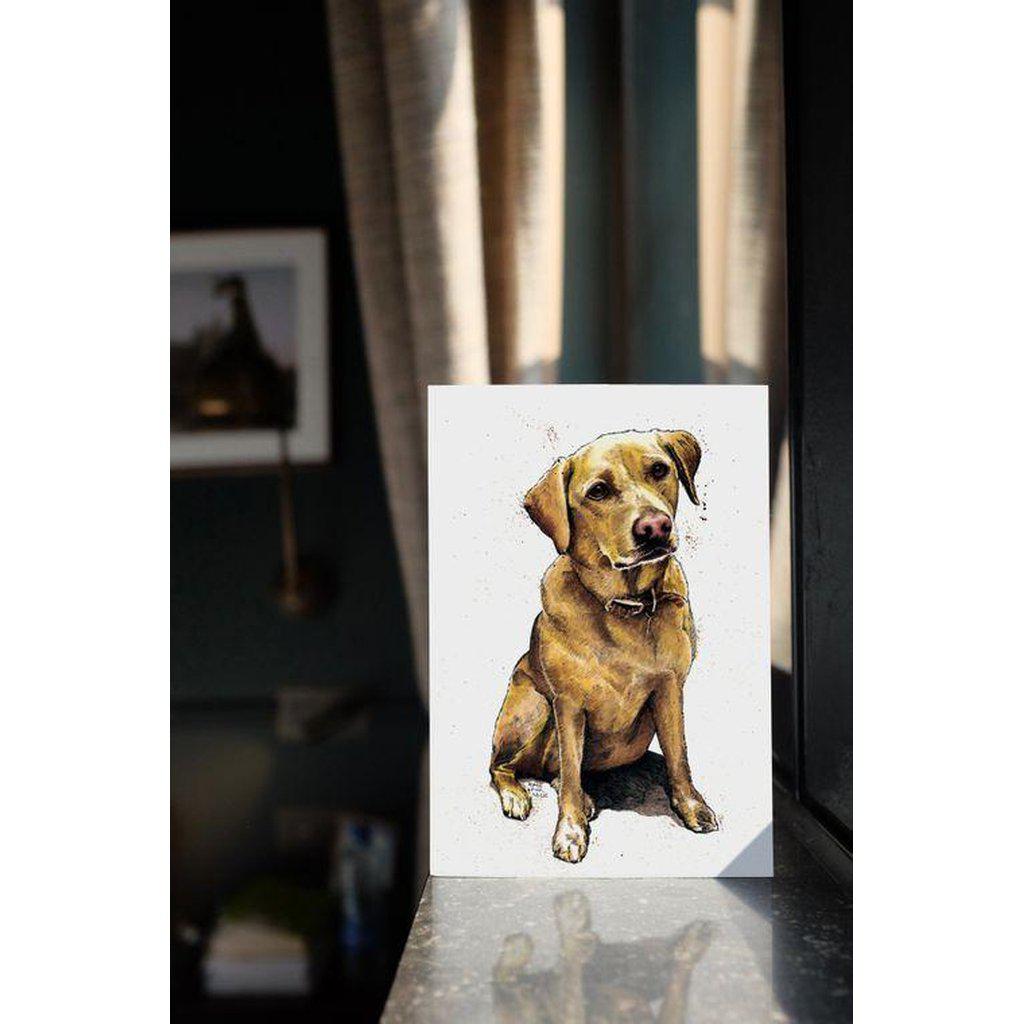 Daisy The Labrador Dog Greetings Card For All Occasions-Gifts Made Easy