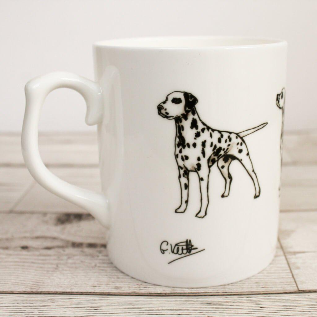 Dalmatian Dog Hand printed Bone China Mug