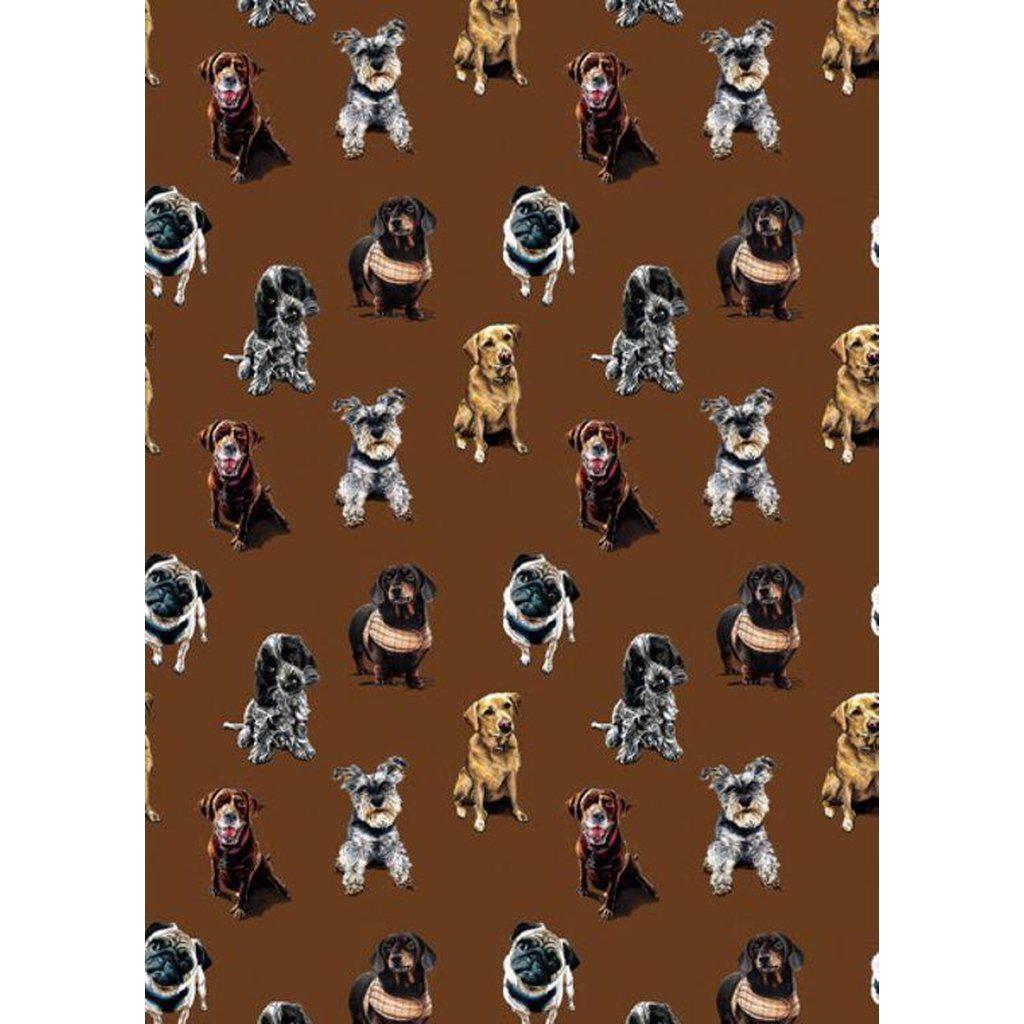 Dog Lovers Gift Wrap Wrapping Paper Single Sheet-Gifts Made Easy