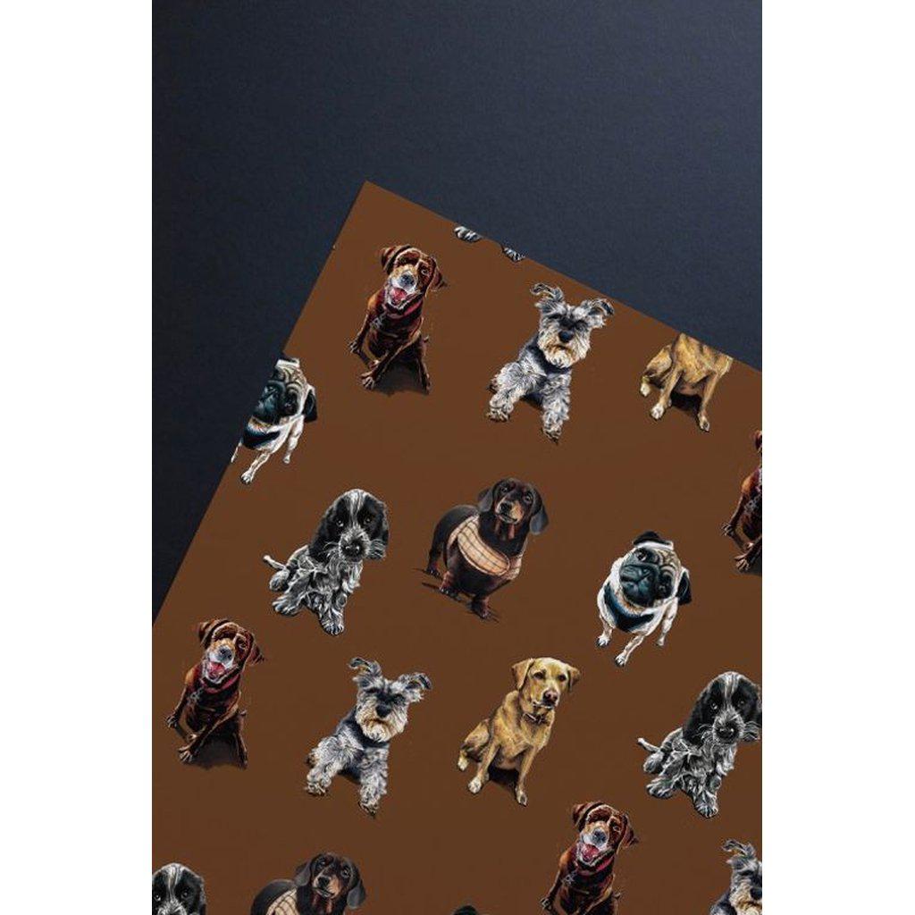Dog Lovers Gift Wrap Wrapping Paper Single Sheet-Gifts Made Easy