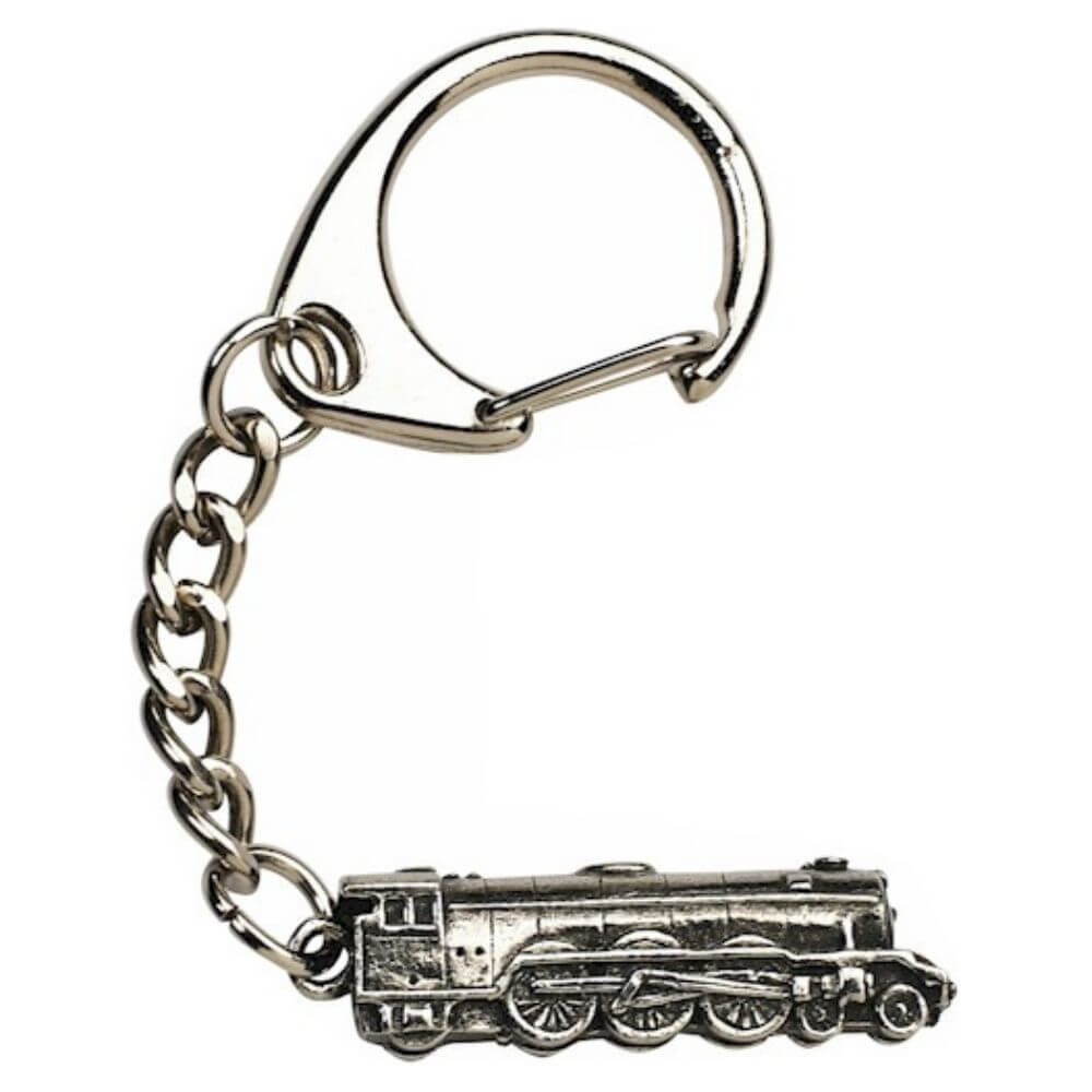 Flying Scotsman Steam Train Keyring Hand Cast In Fine Pewter