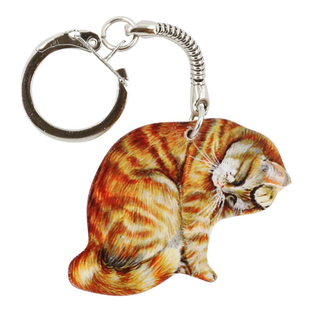 Orange sale cat keychain