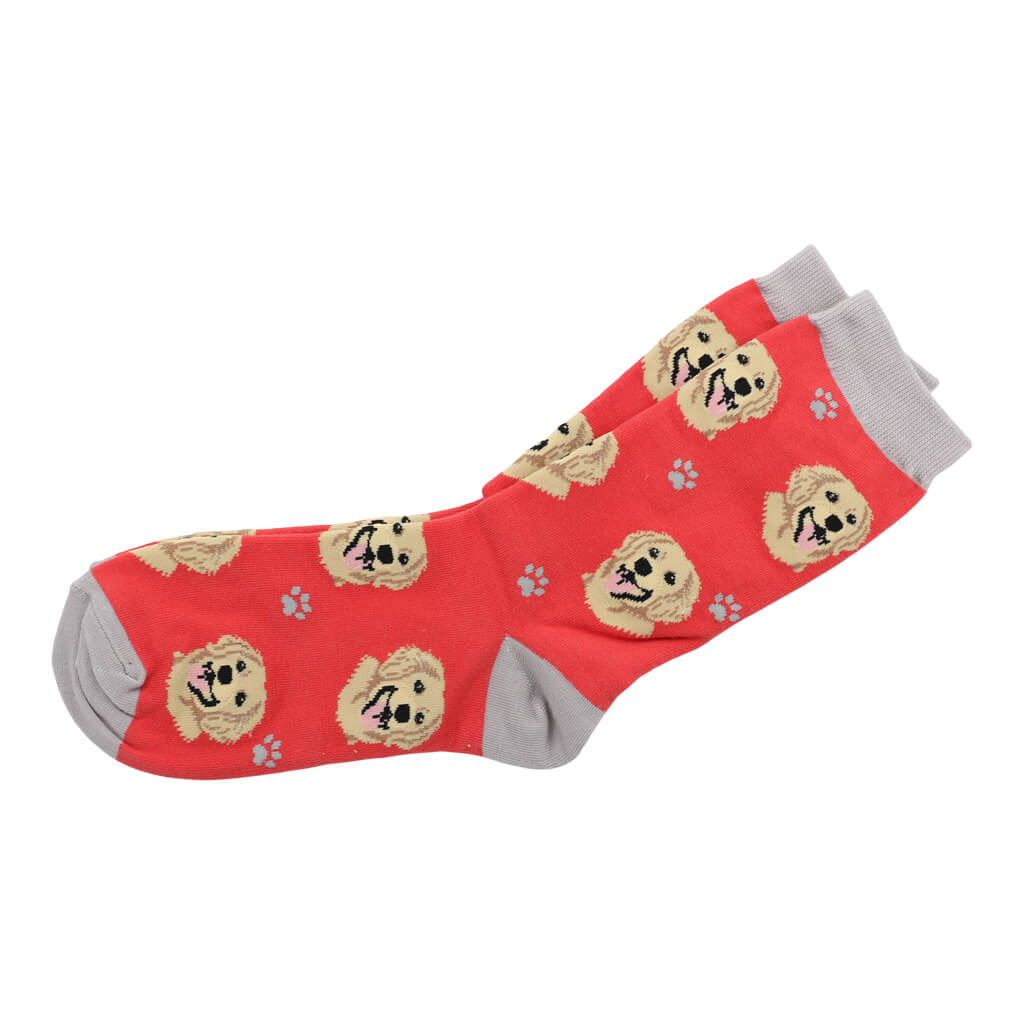 Pair of Golden Retriever Goldie Dog Lover Socks Ideal Gift
