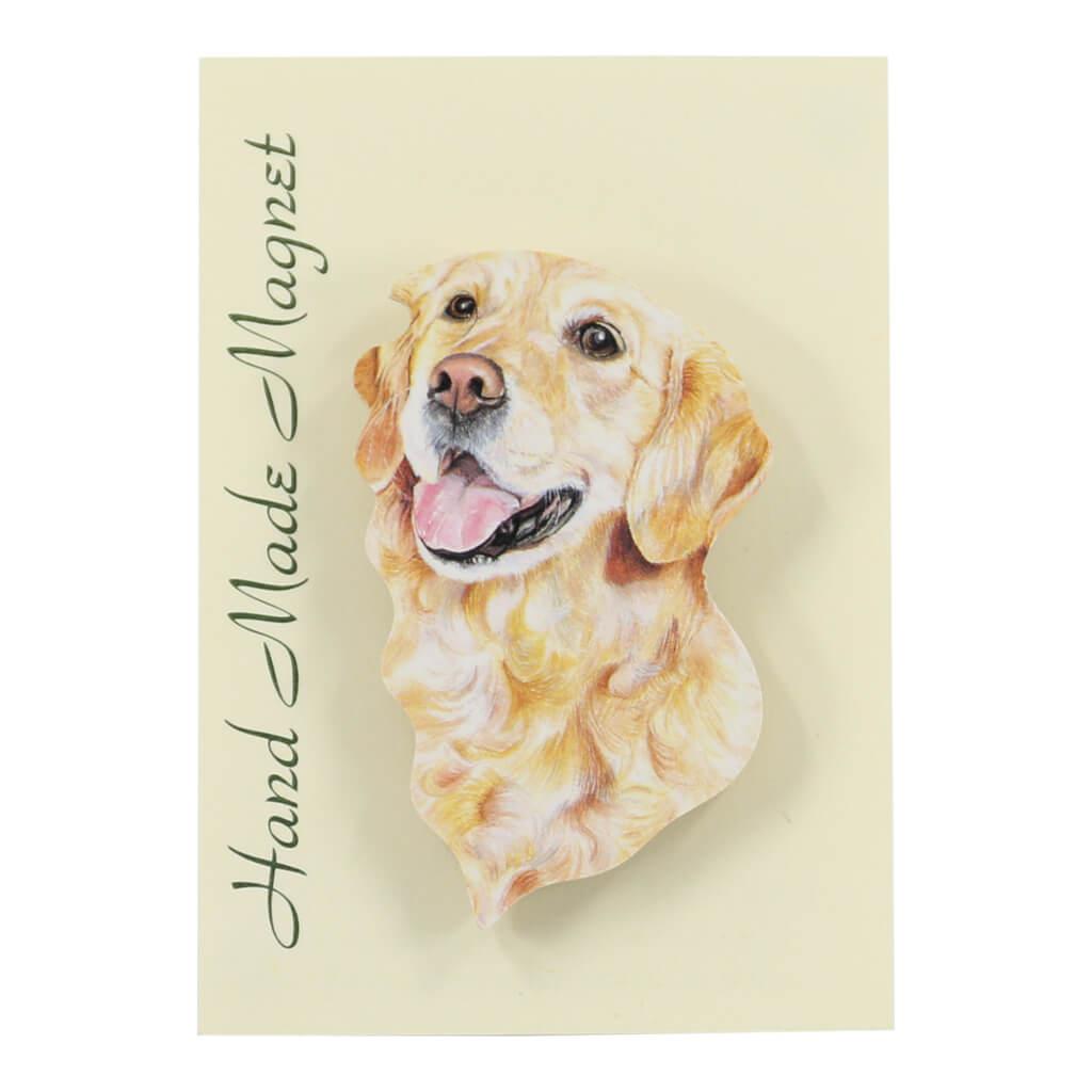Golden Retriever Dog Handmade Fridge Magnet in Gift Packaging