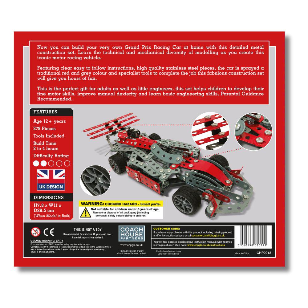 Grand Prix Racing Car Metal Model Kit Set | FREE UK Delivery