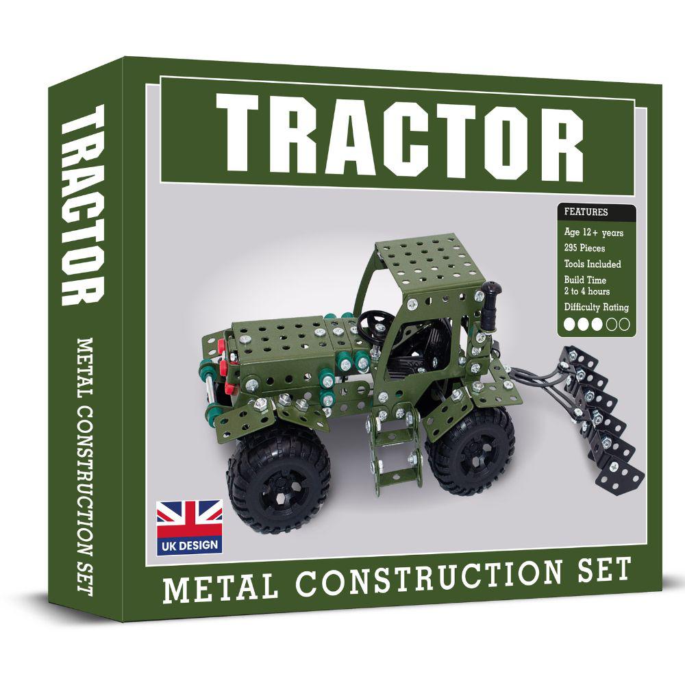Main Image for Green Farm Tractor Metal Mechanical Model Construction Kit Set