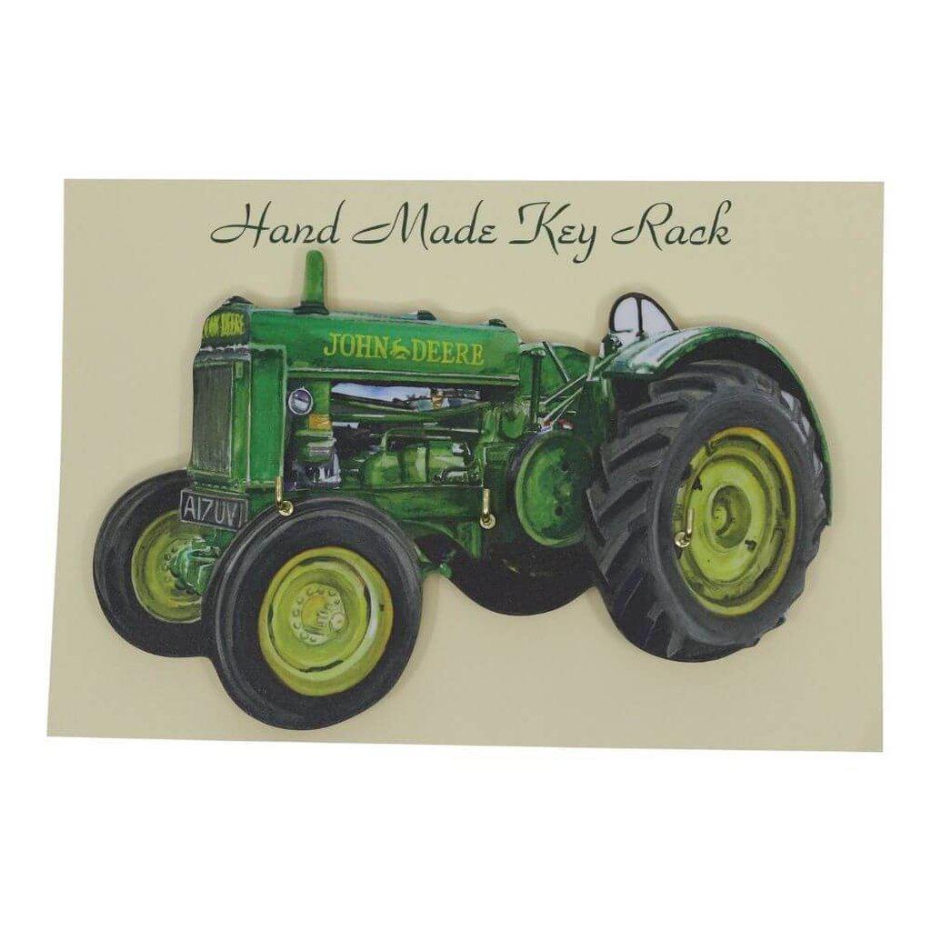 John Deere Green Classic Tractor Key Rack