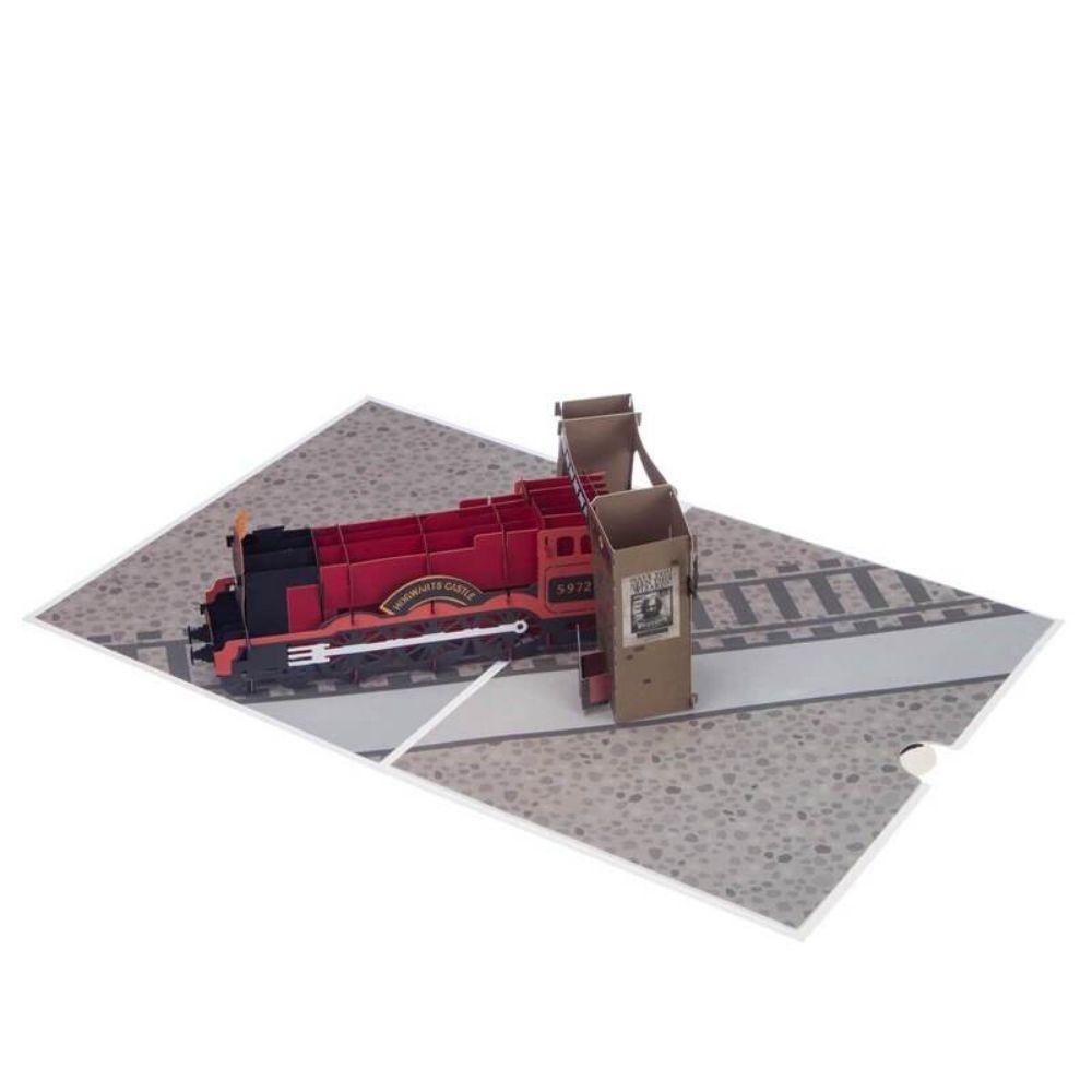 Harry Potter Hogwarts Express Train Pop Up All Occasions Birthday Fathers Day Card