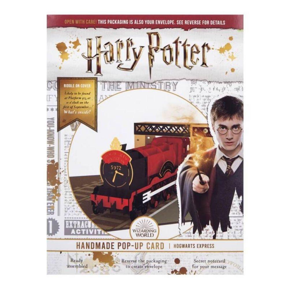 Harry Potter Hogwarts Express Train Pop Up All Occasions Birthday Fathers Day Card