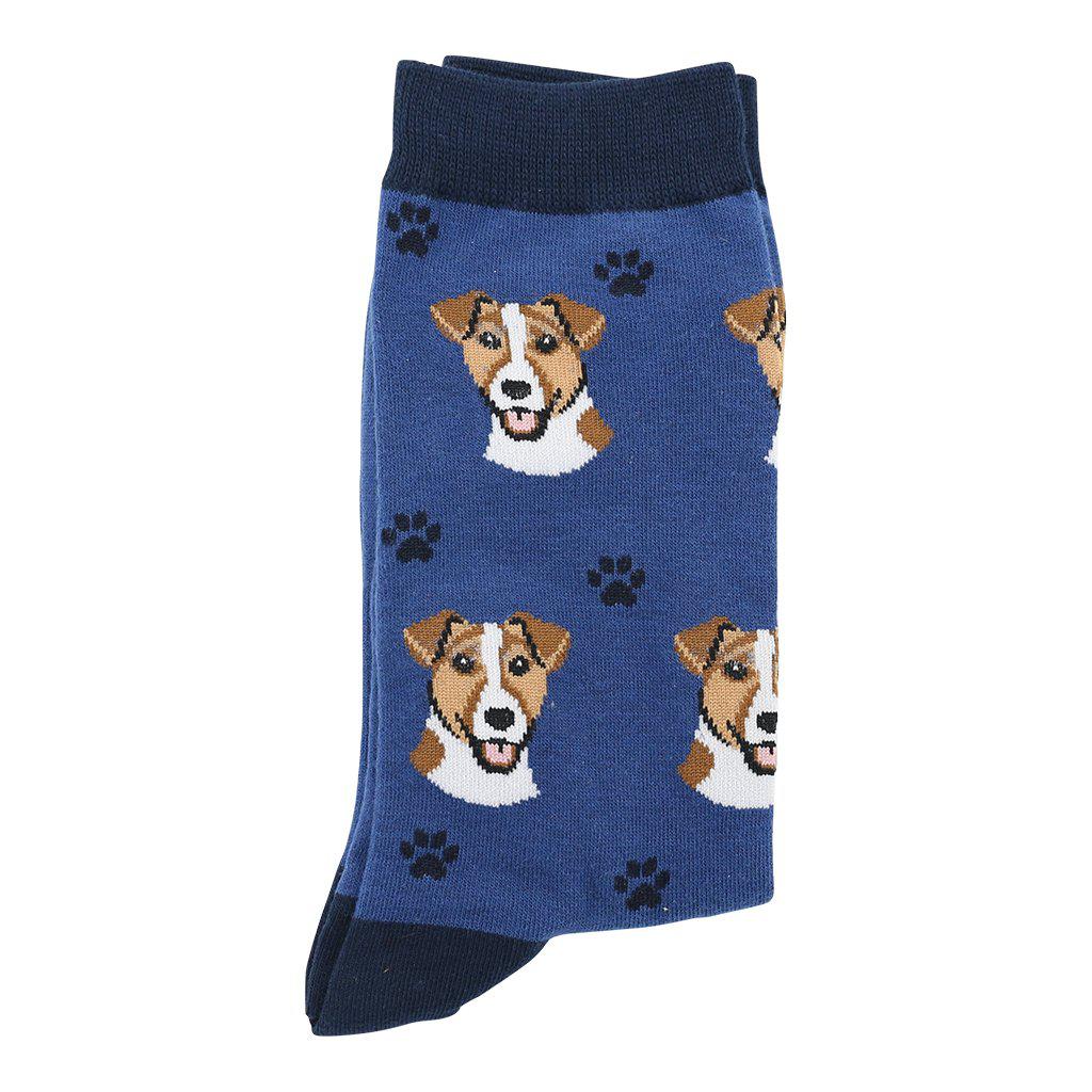 Jack Russell Dog Lover Socks Folded Gift