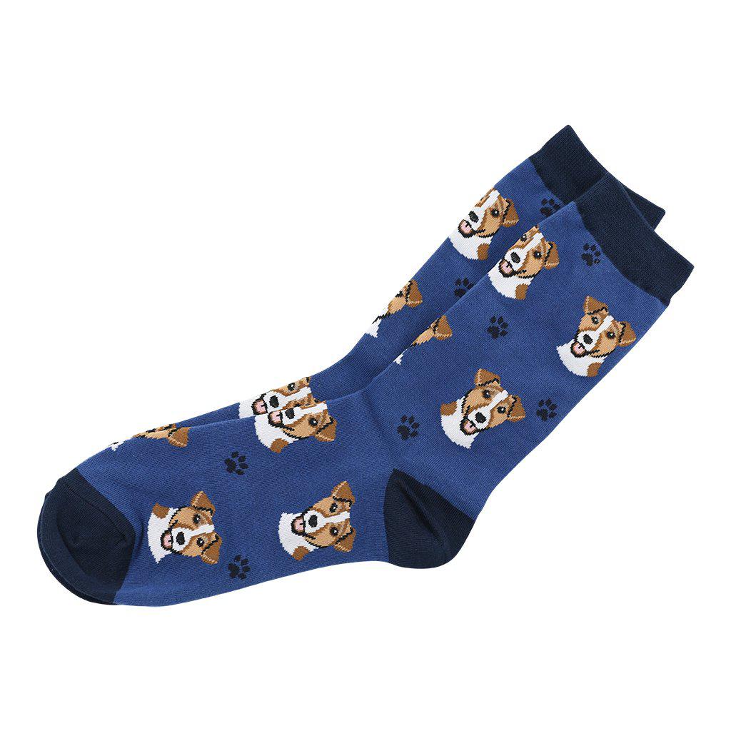 Jack Russell Dog Lover Socks Folded Gift