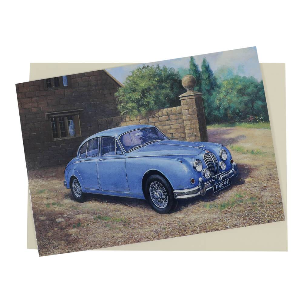 Jaguar Mk2 Classic Car Birthday Card