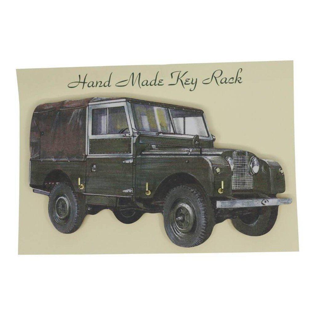 Land Rover Series One Wooden Key Rack Holder Gifts Present