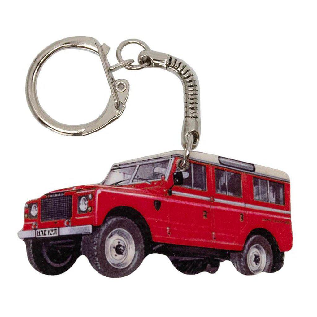 Land Rover Series 3 Keyring With Chrome Keychain Gifts Present