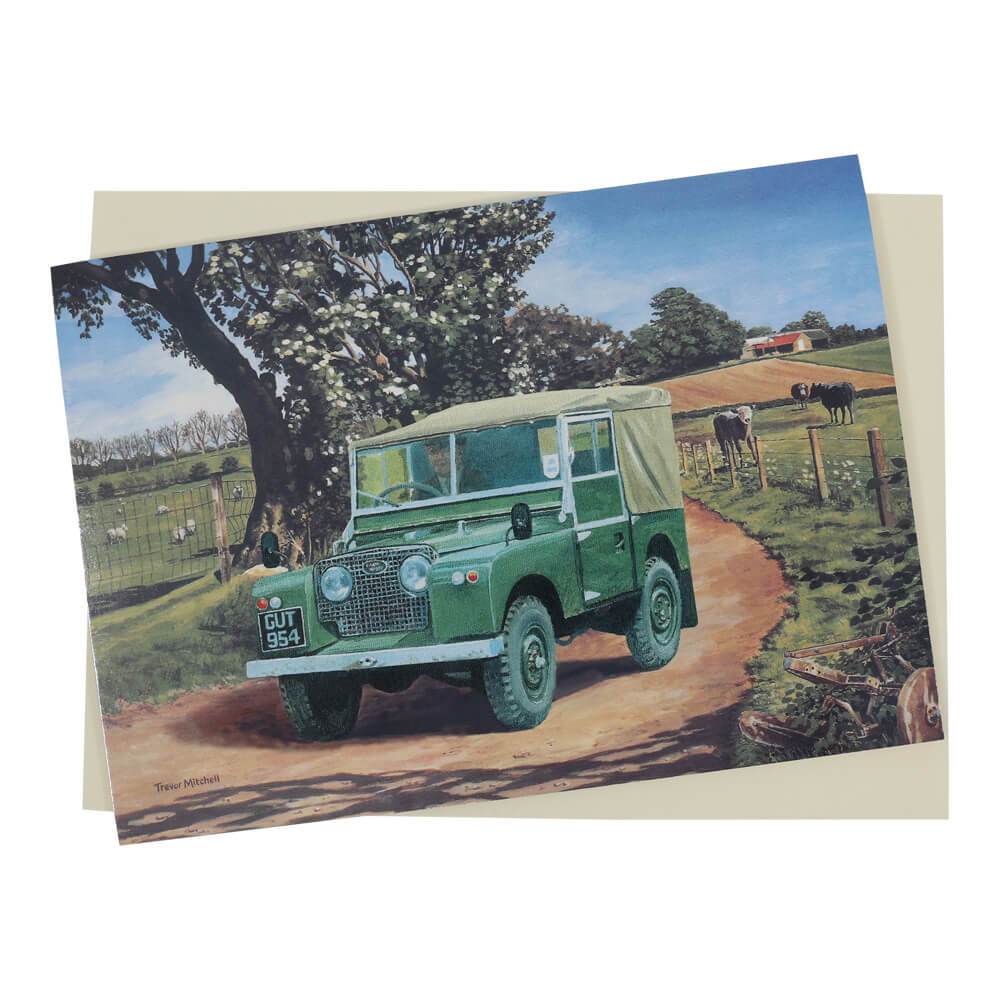 Land Rover Series I One Farming Birthday Card