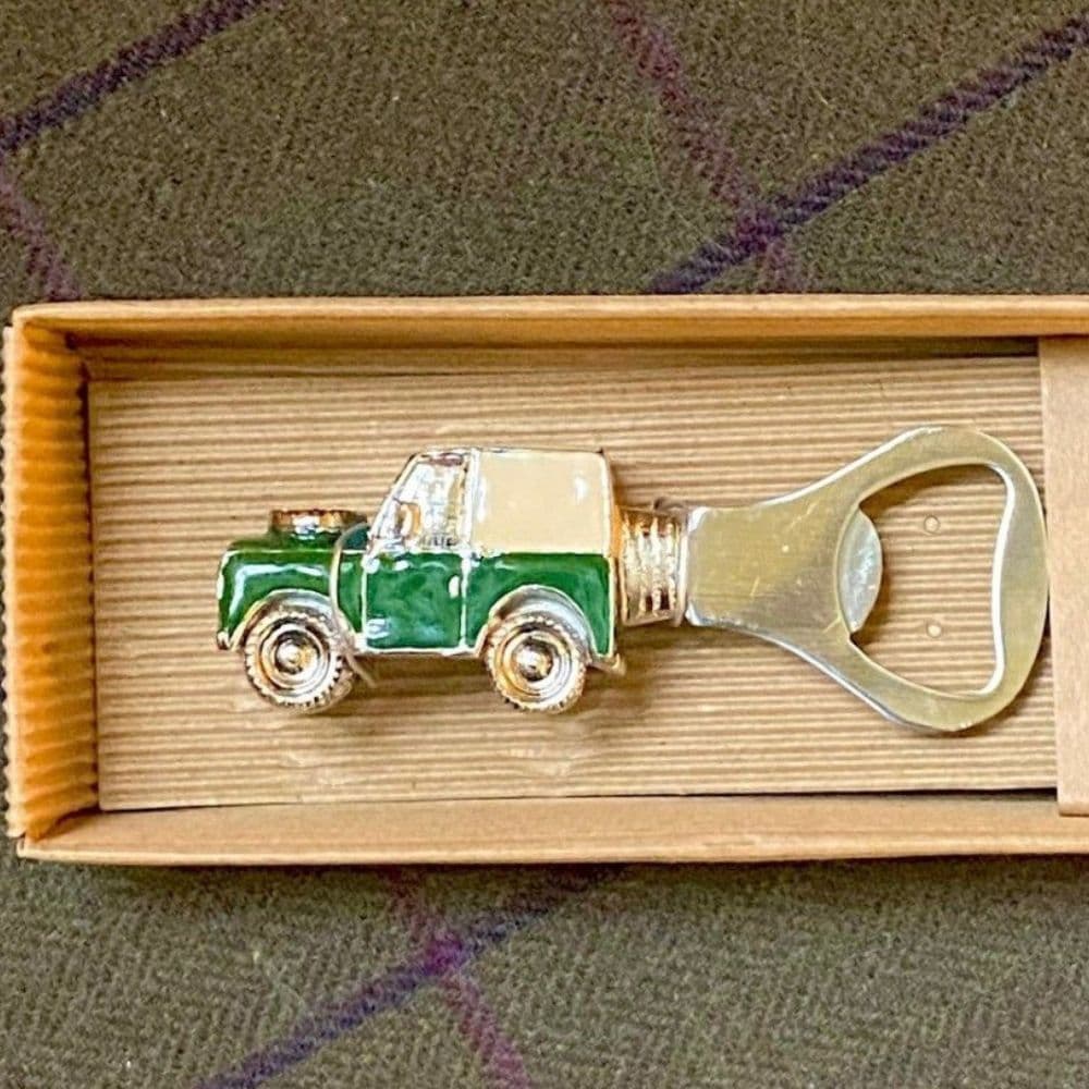 Land Rover Style Hand Enamelled 3D Metal Bottle Opener in gift box