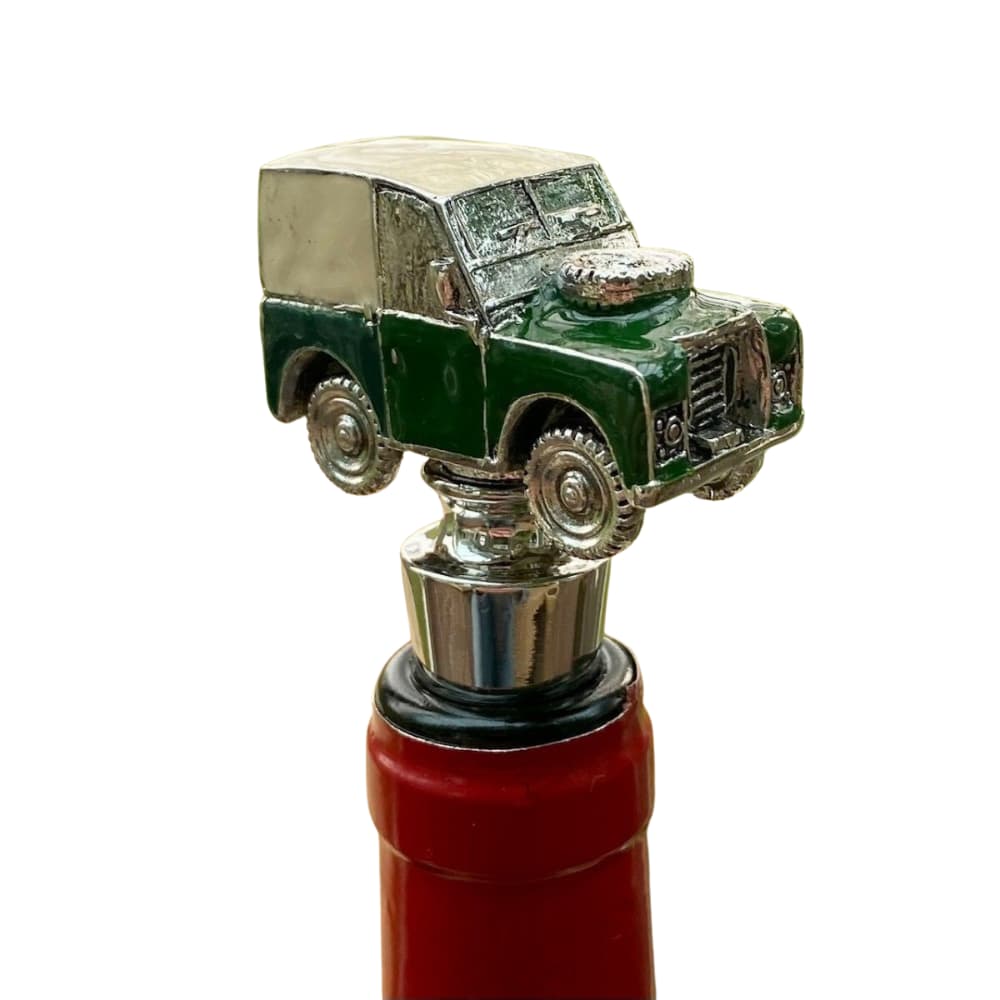 land rover series style bottle stopper with white background