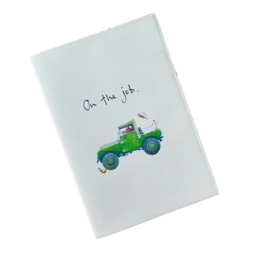 Land Rover Style Illustration Notebook on white background