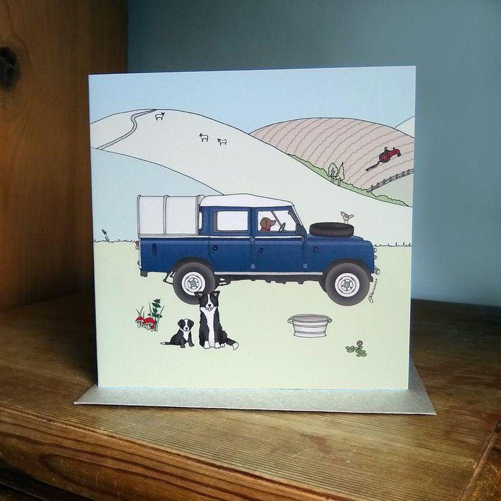 Land Rover Series 3 109 Long Wheel Base Birthday Fathers Day Card