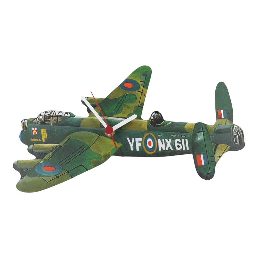 Lincoln Bomber Handmade Wooden Wall Clock