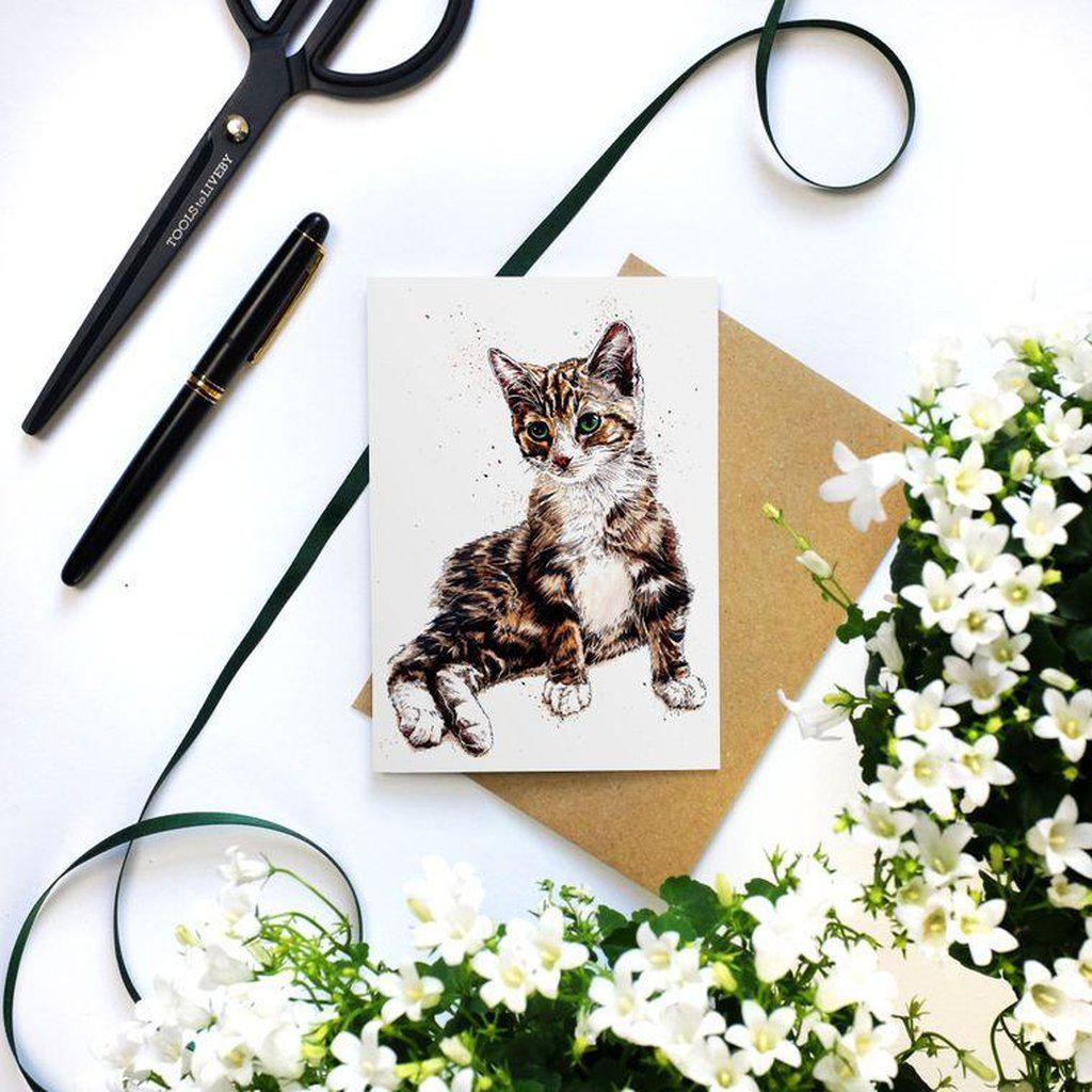 Mochi The Kitten Greetings Cat Lovers Card For All Occasions-Gifts Made Easy