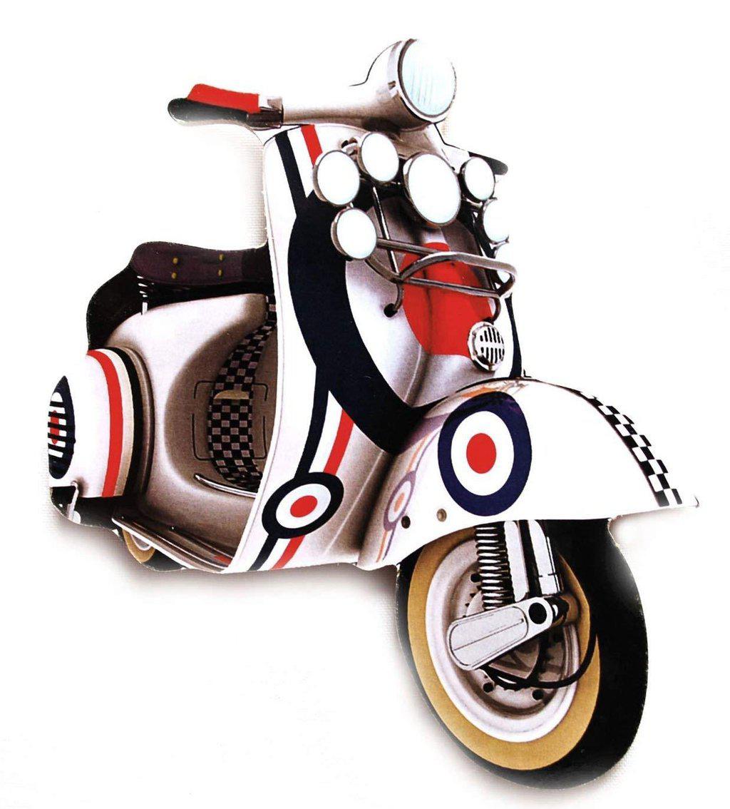 Vespa Mod Scooter Deluxe Fridge Magnet