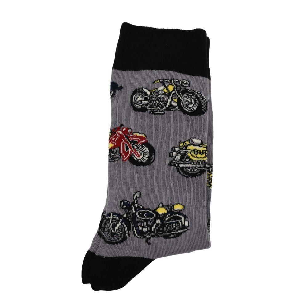 Cotton Motorcycle Socks Mens 6-11