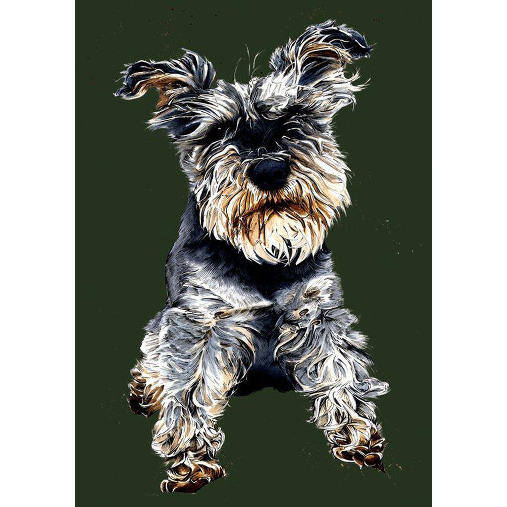 Ollie The Schnauzer Dog Lovers A5 Notebook-Gifts Made Easy