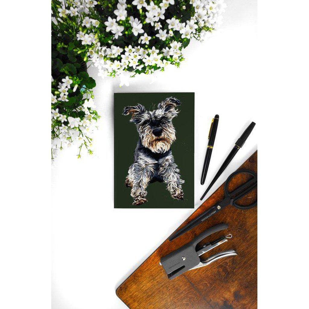 Ollie The Schnauzer Dog Lovers A5 Notebook-Gifts Made Easy