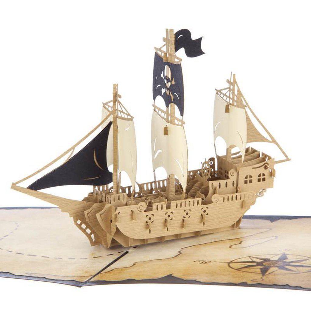 Pirate Ship Pop Up 3D Birthday Greetings Card