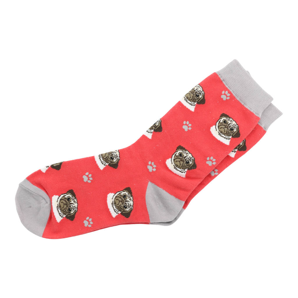 Pair of Pug Dog Lover Socks Ideal Gift