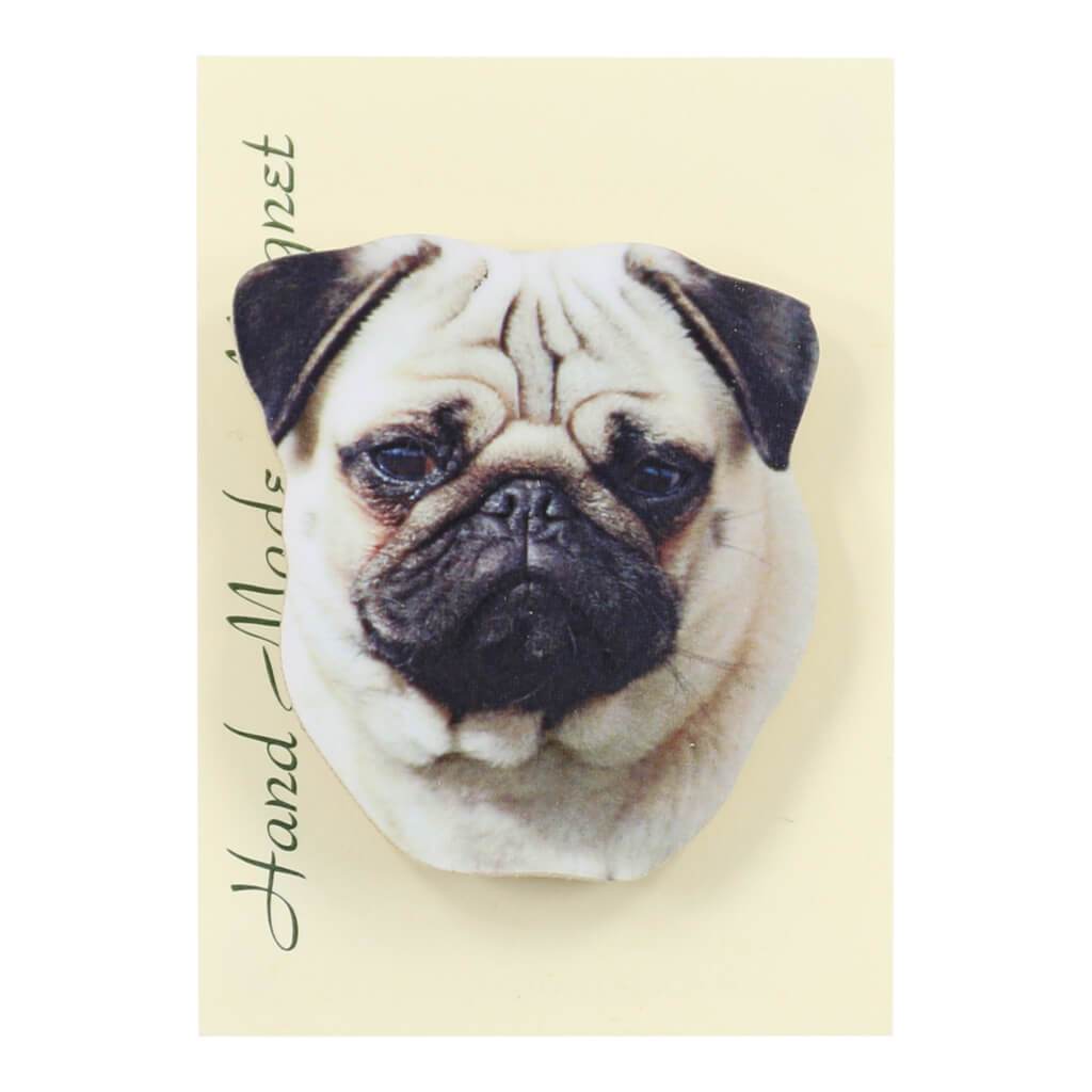 Pug Dog Handmade Fridge Magnet in Gift Packaging