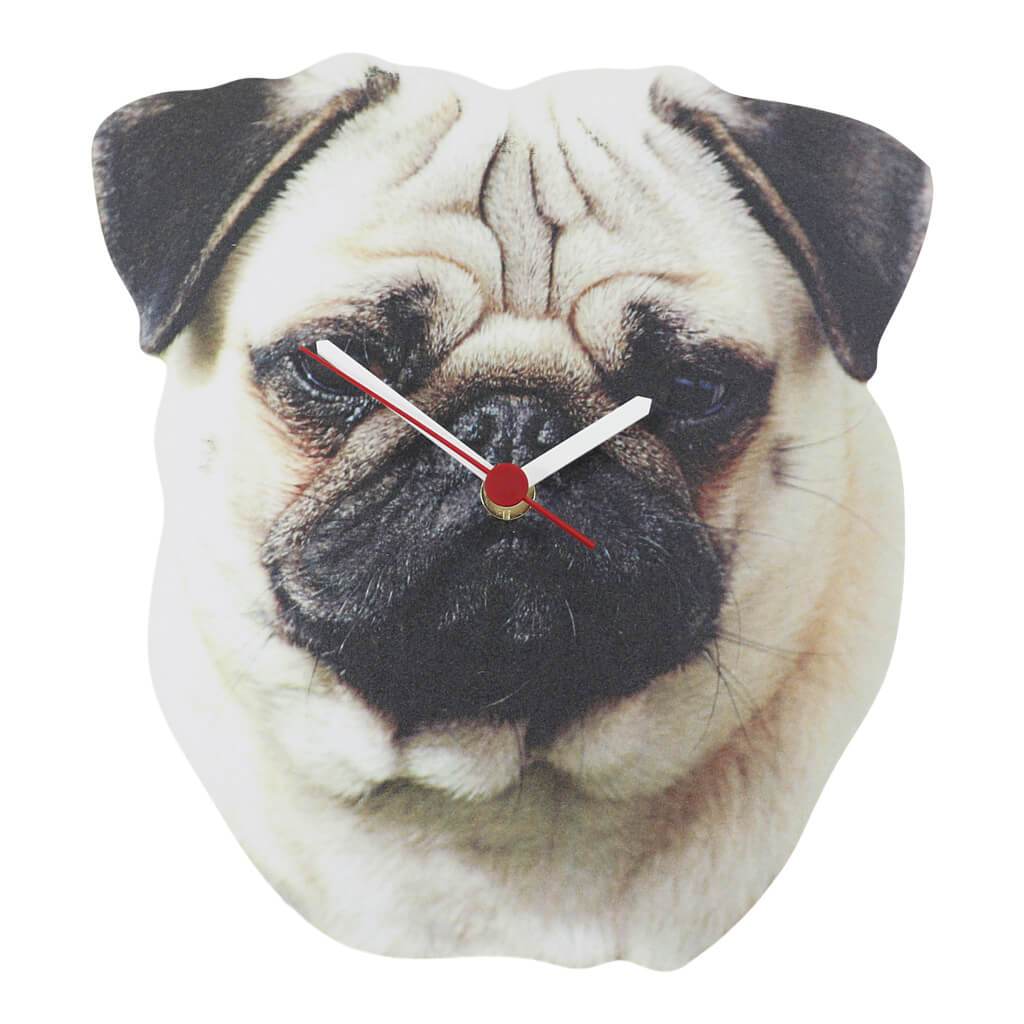 Pug Dog Clock