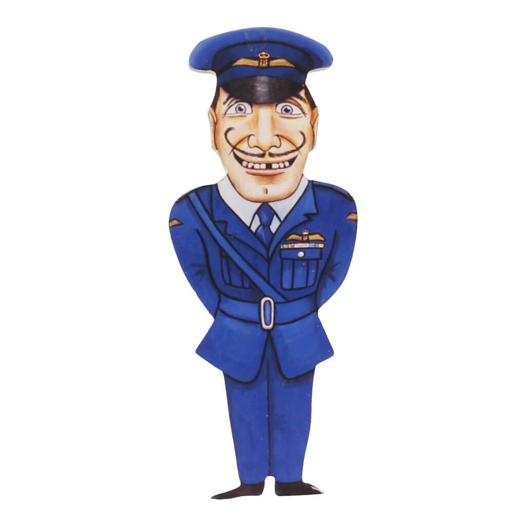 RAF Officer Airman Handmade Fridge Magnet