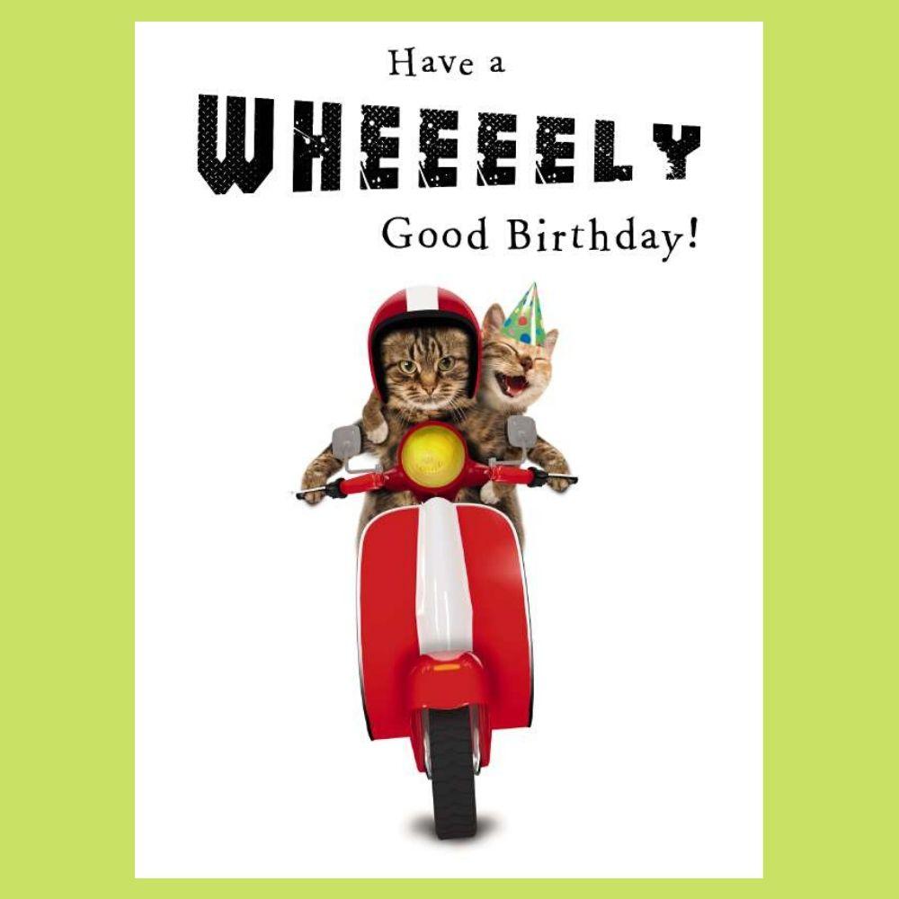 Red Scooter Birthday Card