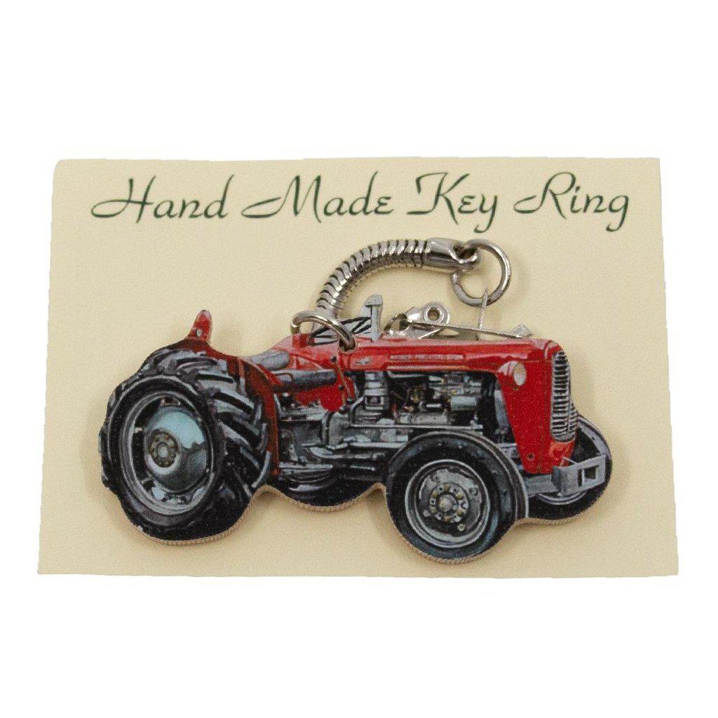 Massey Ferguson 35 Vintage Tractor Keyring in Gifts Packaging