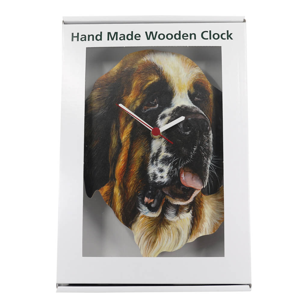 St Bernard Dog Clock