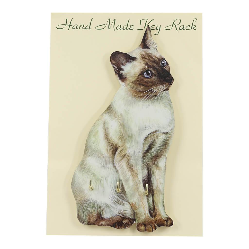 Siamese Cat Handmade Wooden Key Rack | Present | Gifts Made Easy