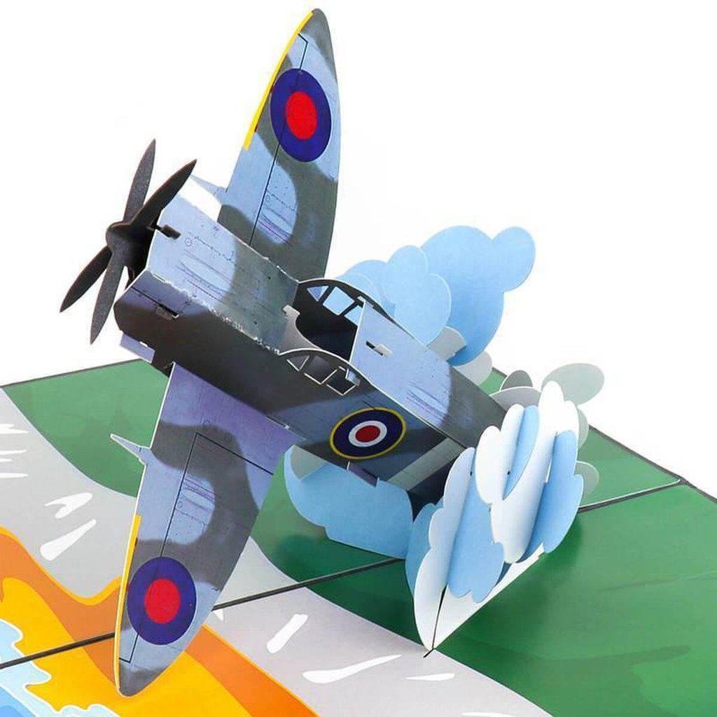 Spitfire Aircraft Battle of Britain Plane Lovers 3D Pop Up Greetings Card