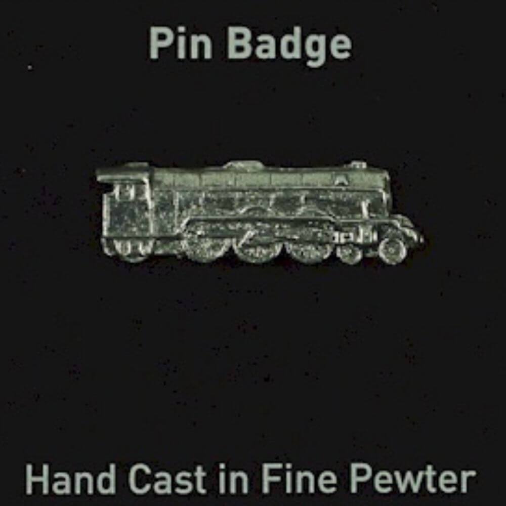 Flying Scotsman Steam Train Fine Pewter Pin Badge