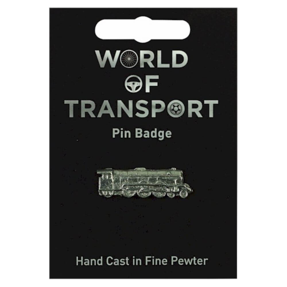 Flying Scotsman Steam Train Fine Pewter Pin Badge