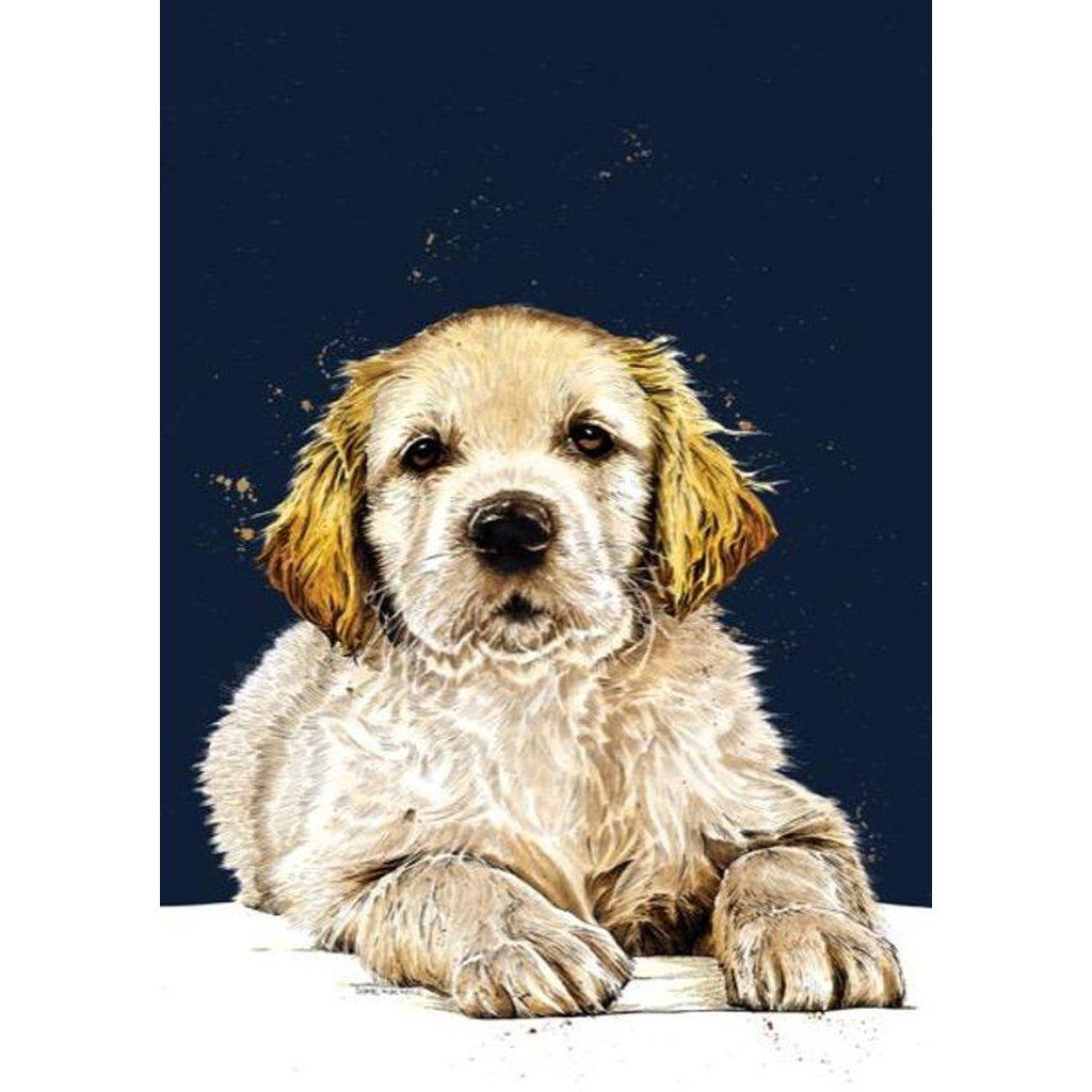 The Guide Dog Puppy Dog Art Greetings Card For All Occasions-Gifts Made Easy