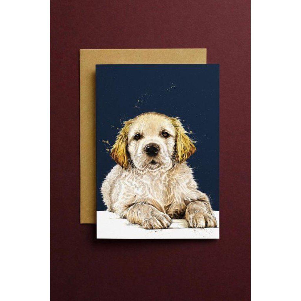 The Guide Dog Puppy Dog Art Greetings Card For All Occasions-Gifts Made Easy