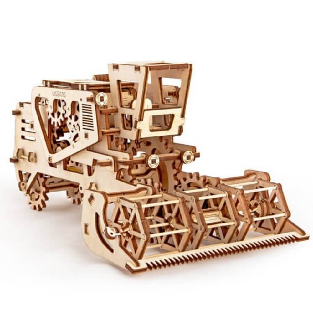 Ugears Combine Harvester Wooden Mechanical Model Kit