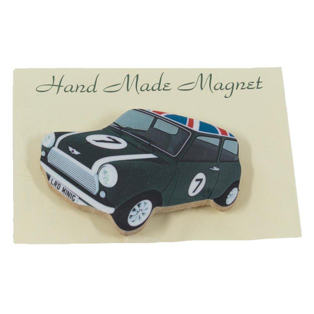 Green Mini Cooper Union Jack Roof Fridge Magnet