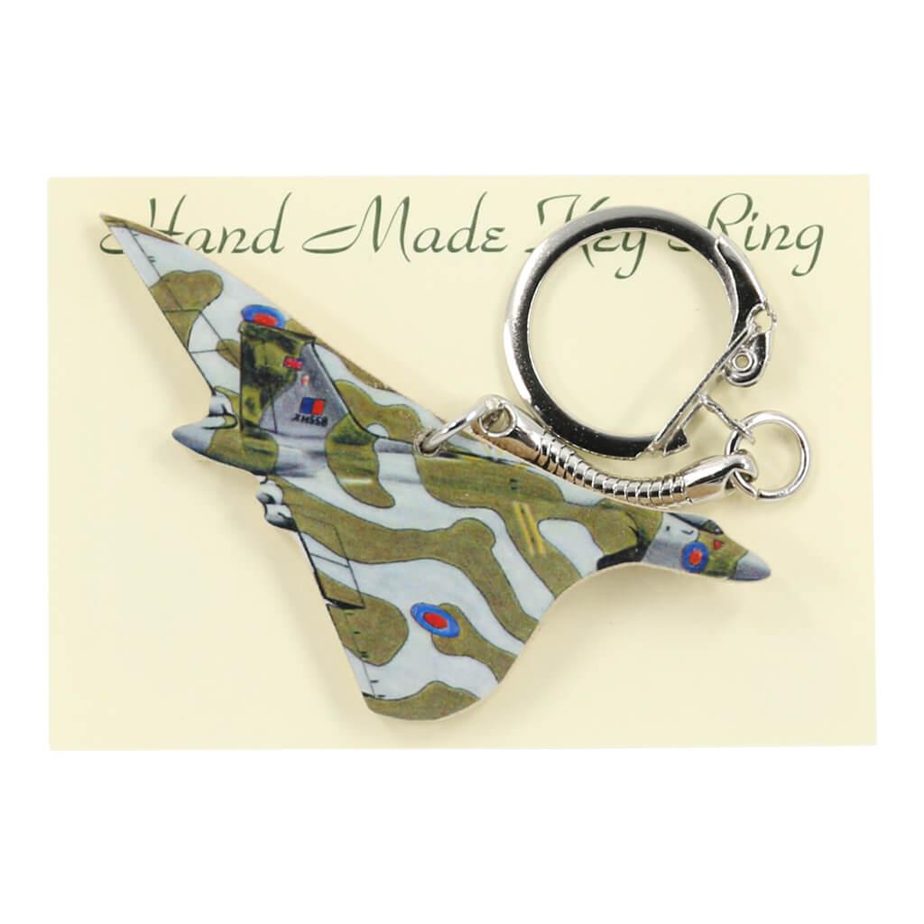 Vulcan Bomber Aircraft Handmade Wooden Keyring