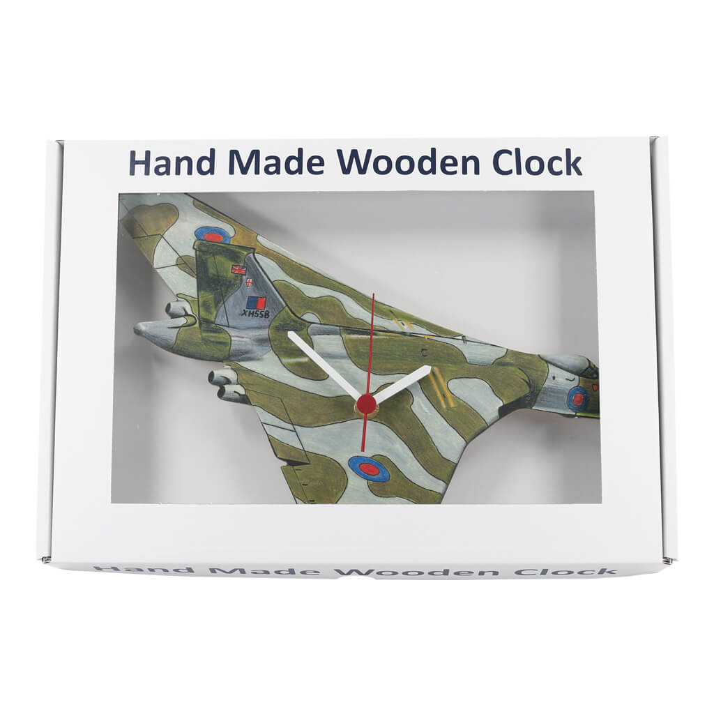 Vulcan Bomber Handmade Wooden Wall Clock