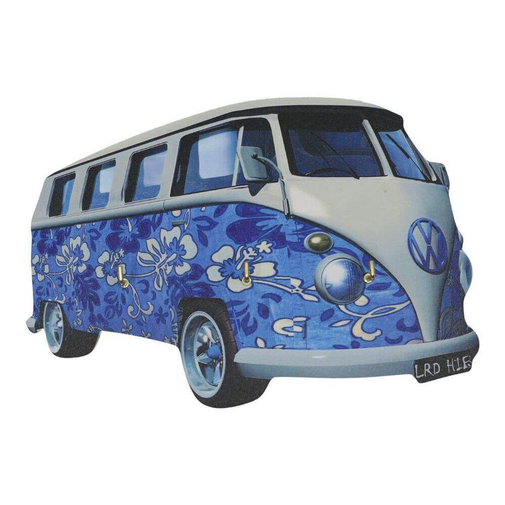 VW Blue Hippy Campervan Key Rack Gifts Present